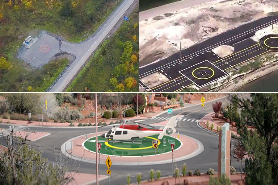 直升機坪要建在高速公路上了！